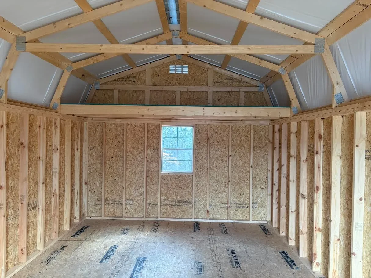 interior showing loft, window