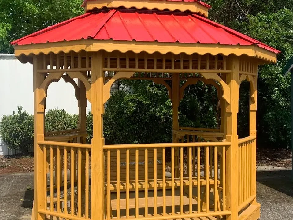 teahouse gazebo with swing