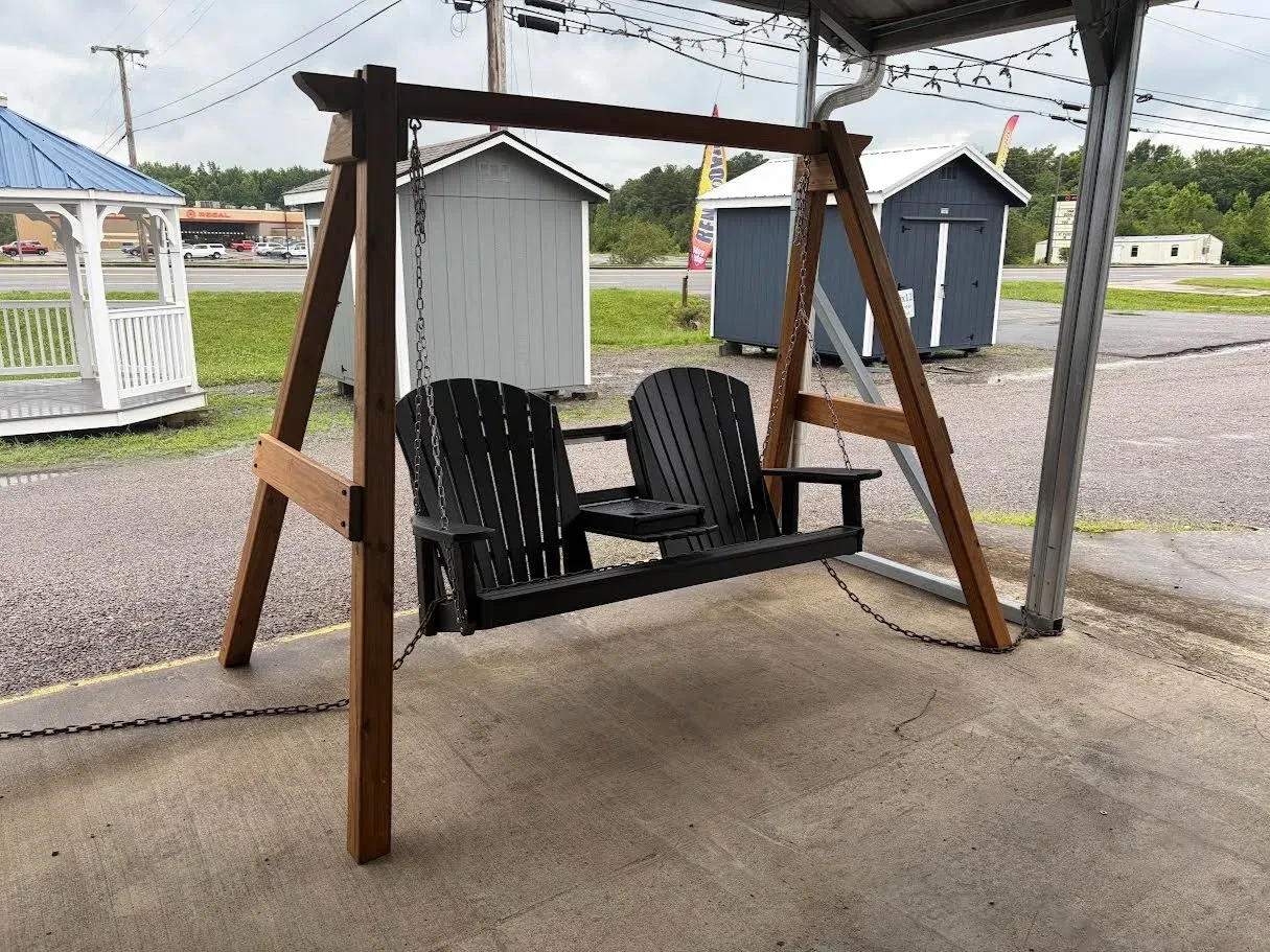 long chains to hang swing with center console w/cupholders