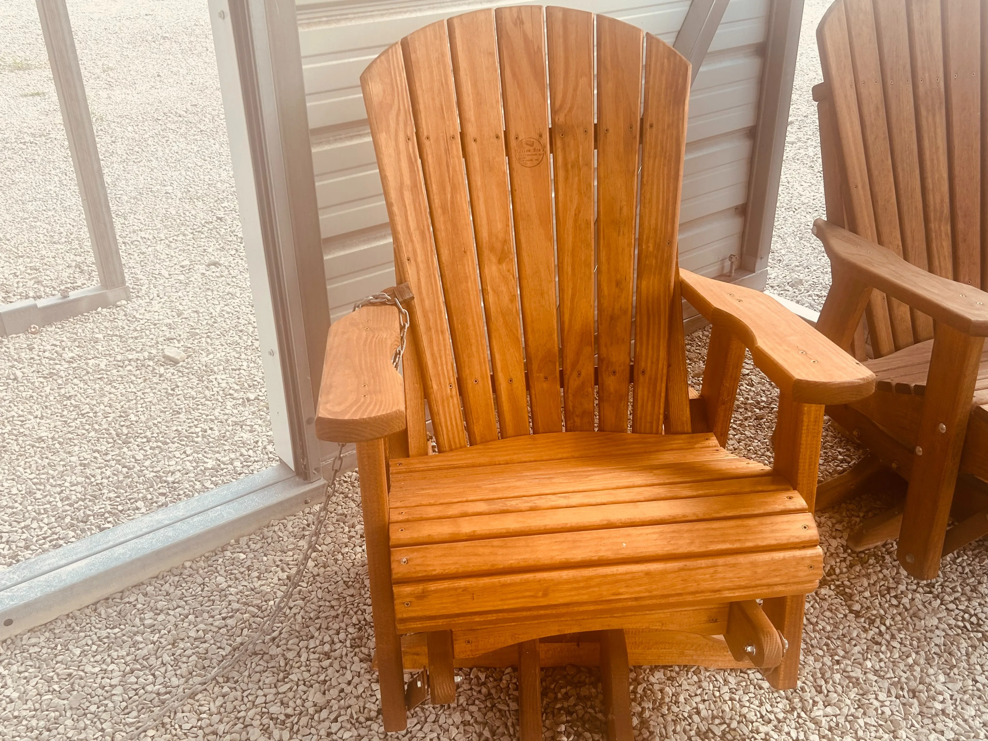 Adirondack Swivel Glider in Canyon Brown