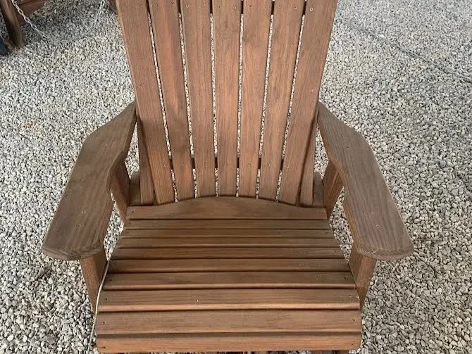 Wood adirondack chair swivel rocker