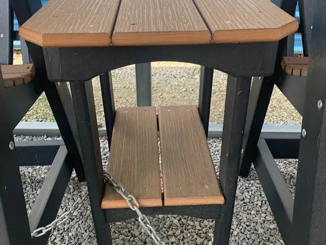 28" tall end table -Poly