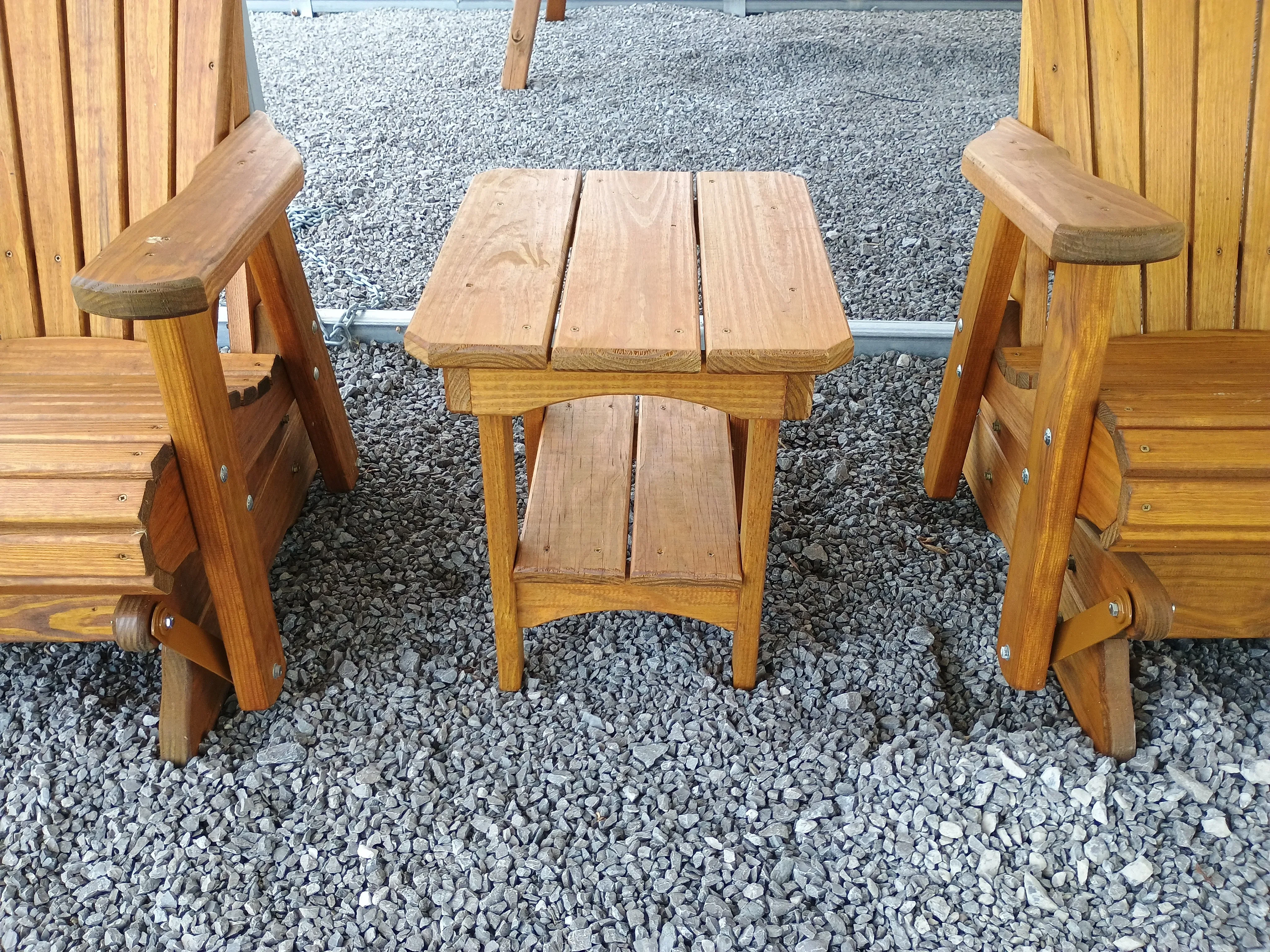 wood stained and sealed end table