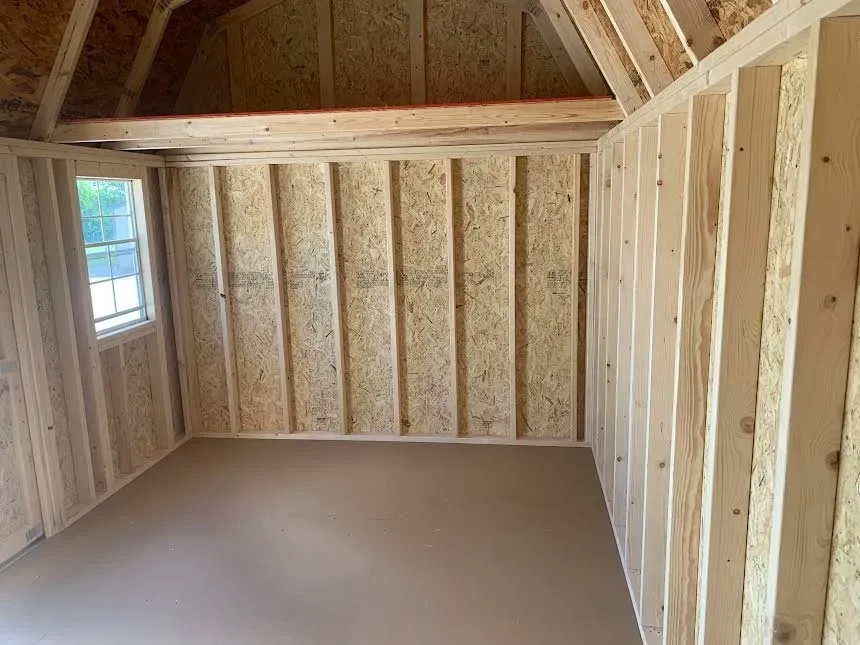 10 x 16 inside Side lofted barn