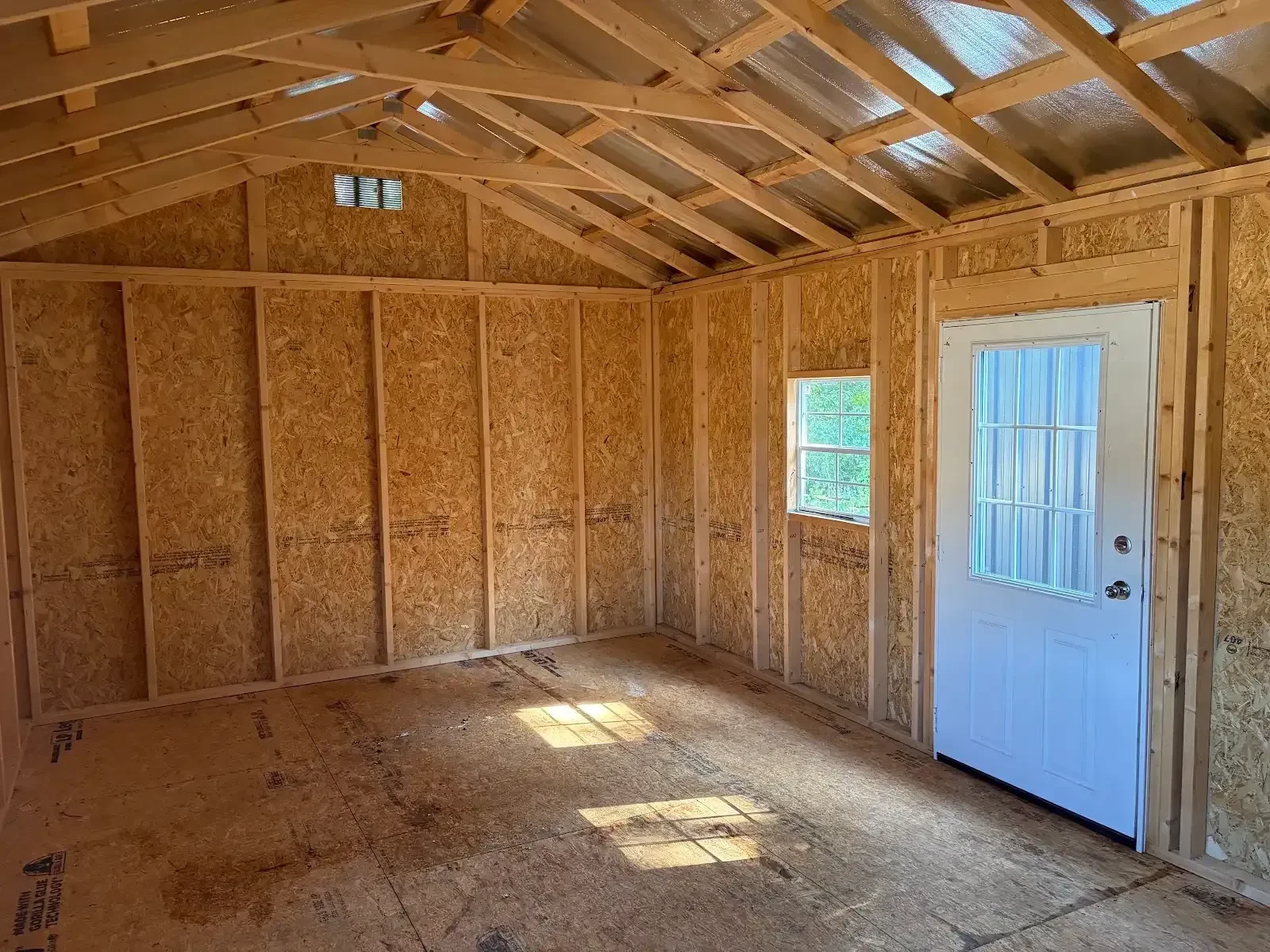 inside showing the 9 lite door and window