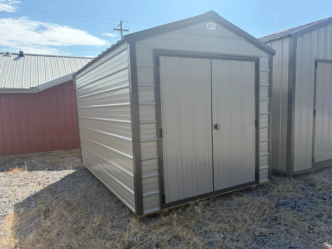 outside features of the valuve metal utility features clay siding, bronze roof and trim