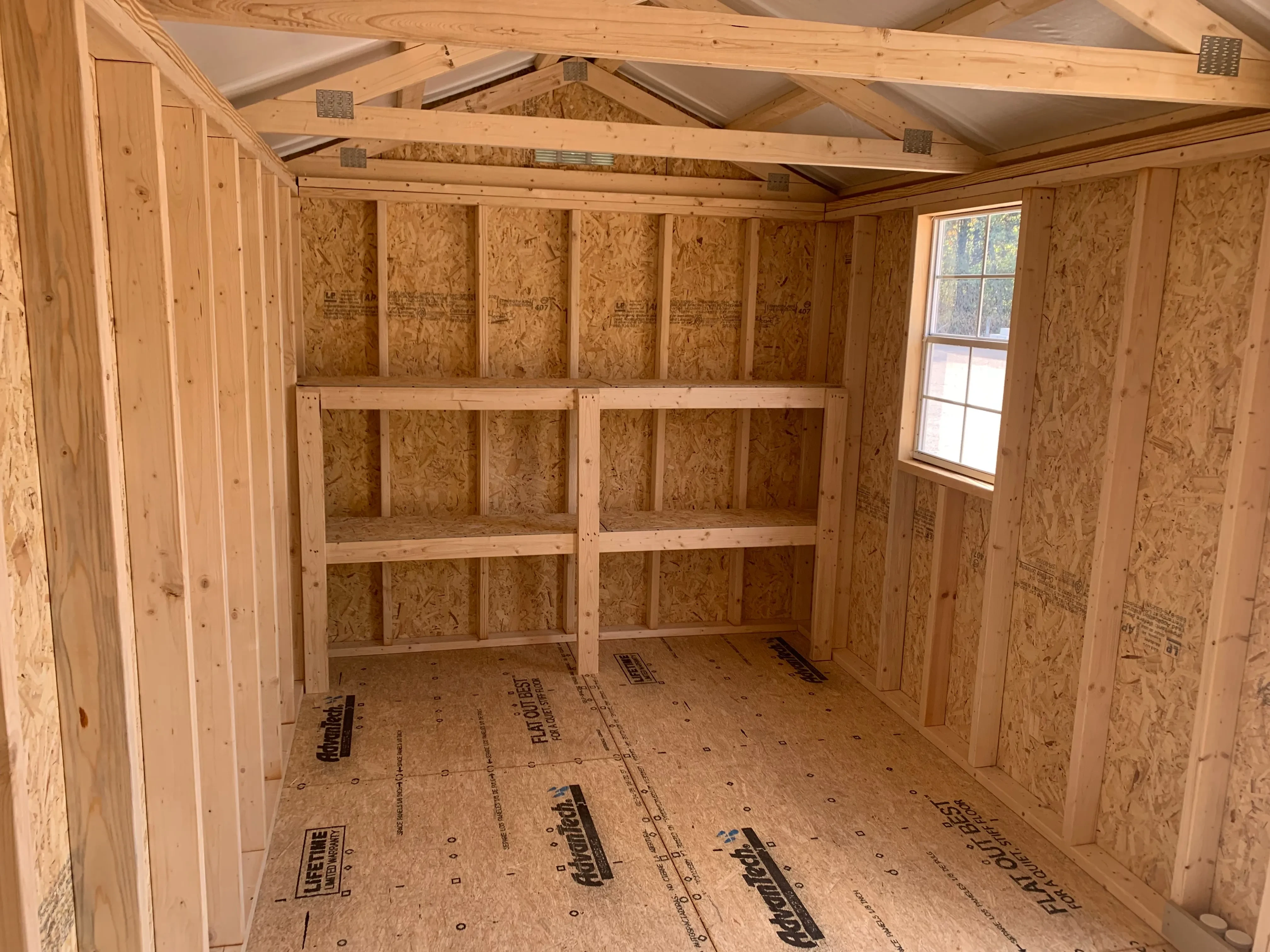 Interior 2x4 with double shelves
