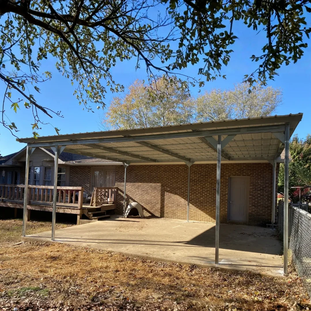 a custom single slope patio cover