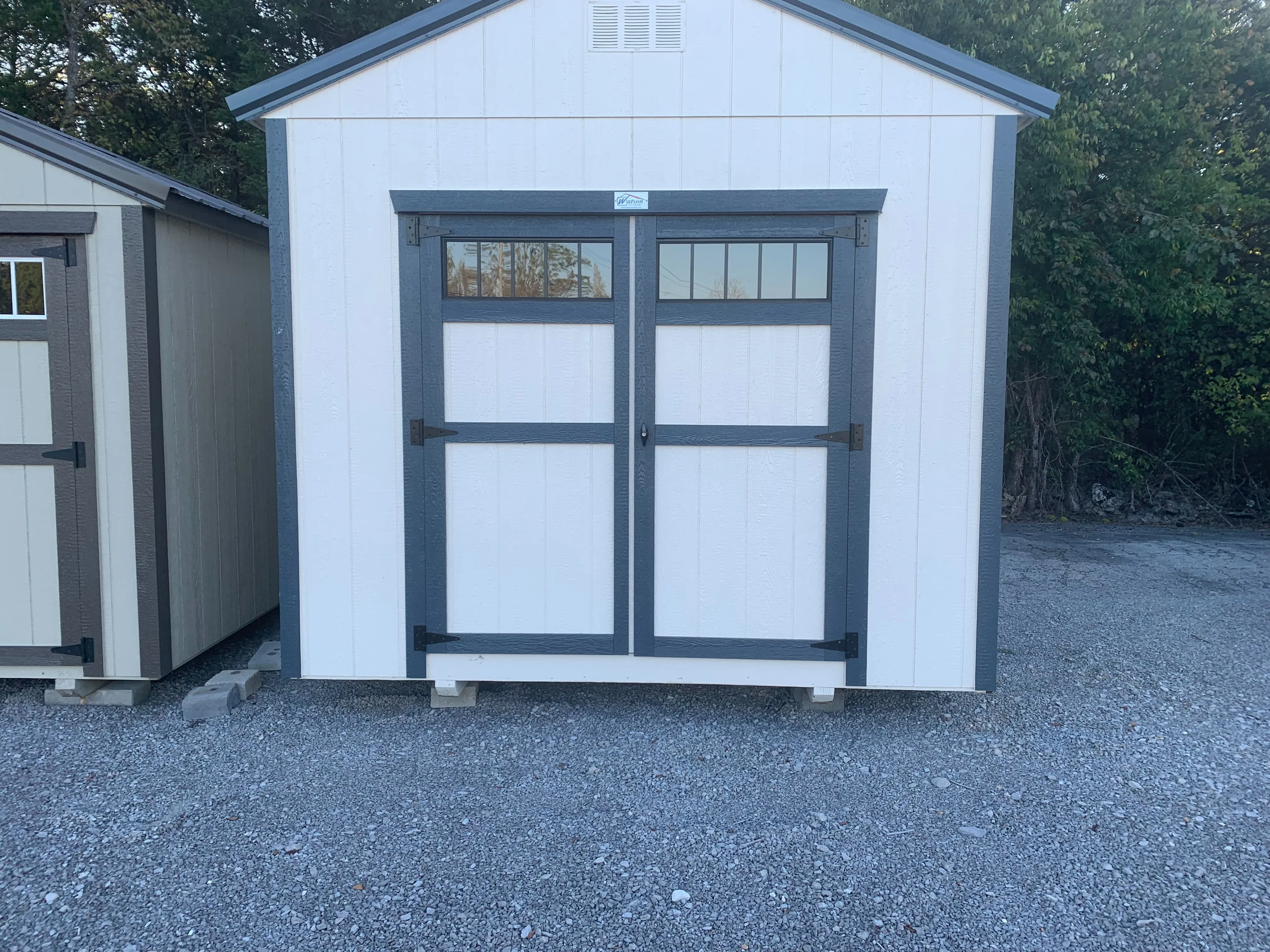 10x20 Utility Classic wood with transom windows.