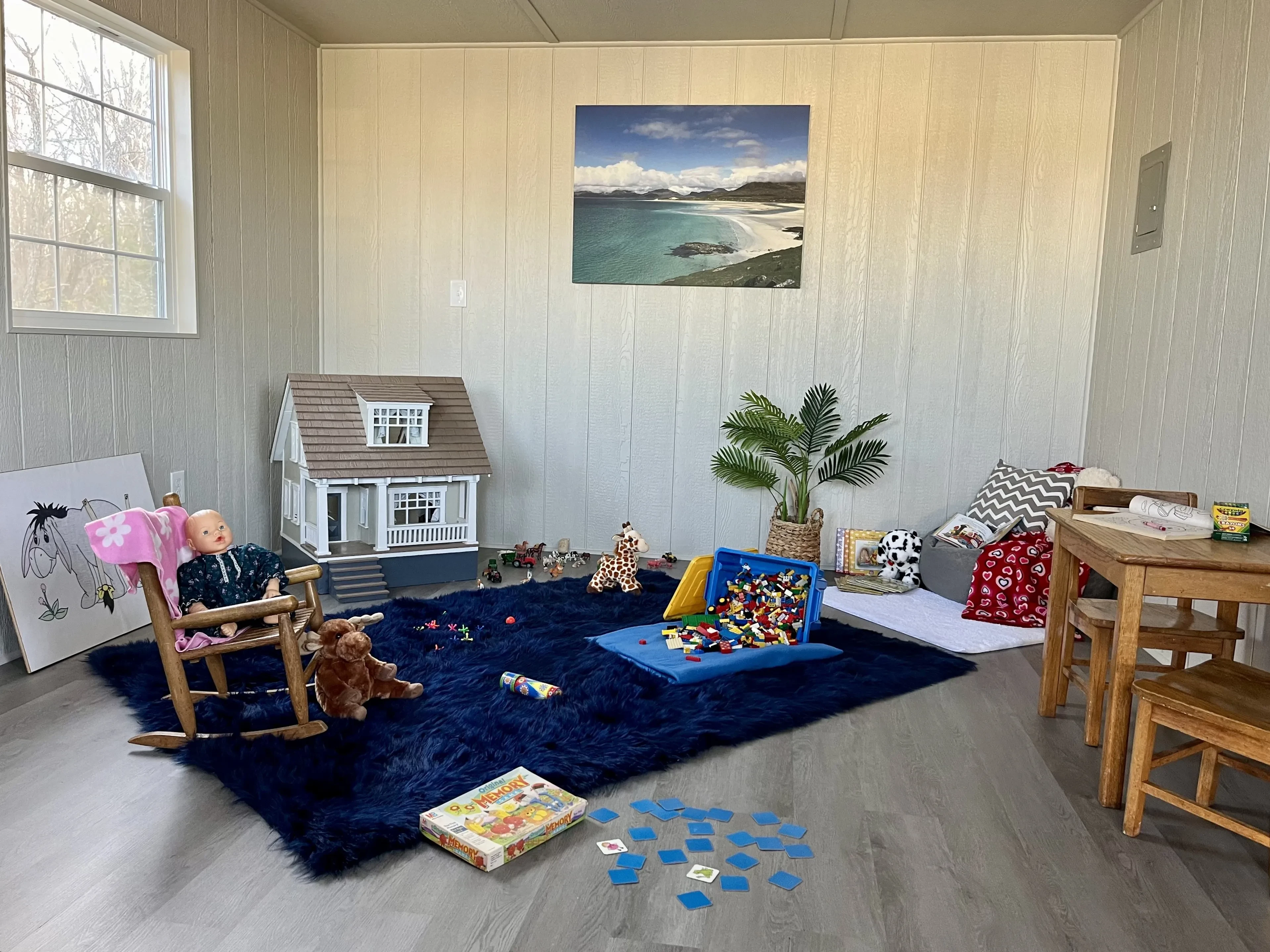 Readymade interior set up a play room.