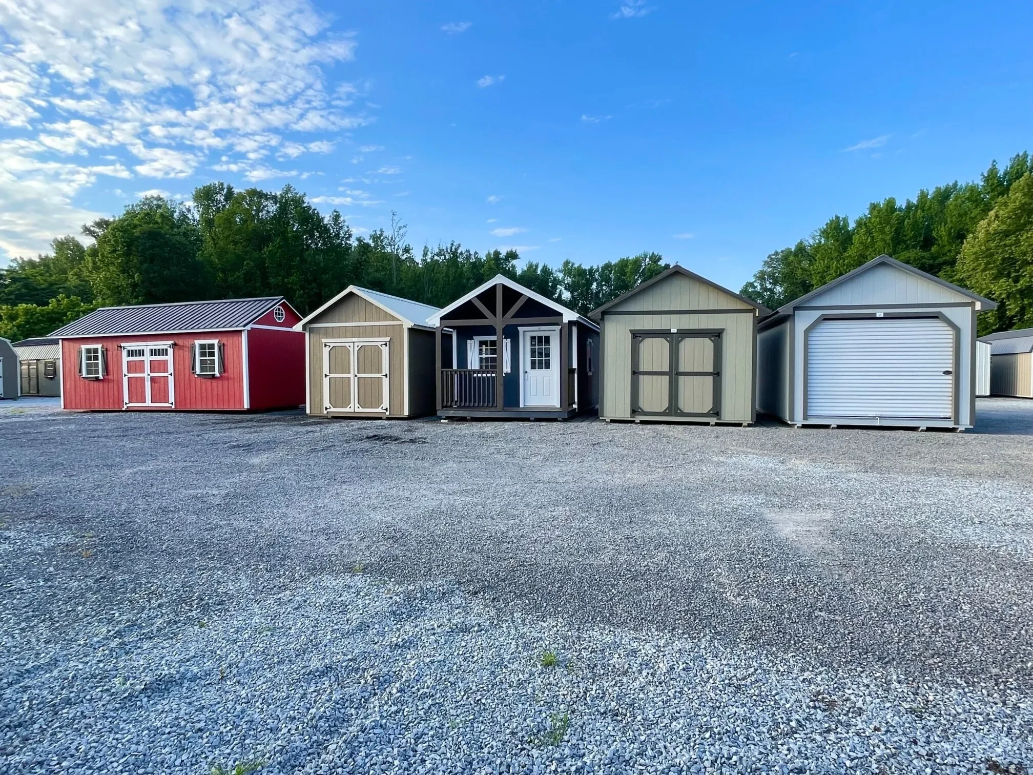 colorful premium wood siding sheds for alabama