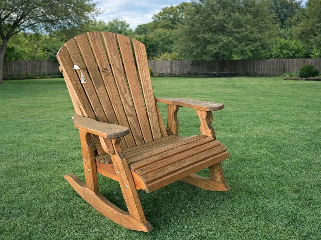 Adirondack Rocker in the grass